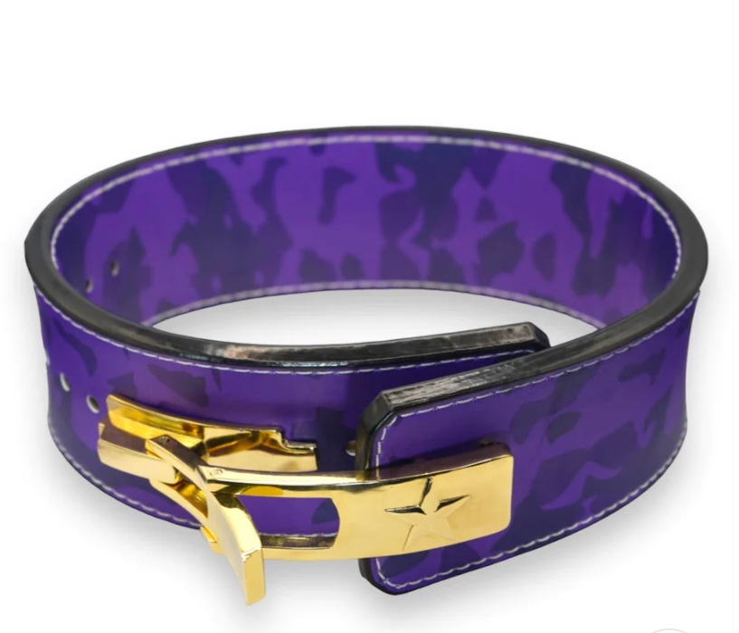 The 3 Best Weight belts [Ranked] - Purple and gold weightlifting belt